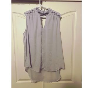 “Choker” sheer blouse